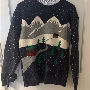 Hanna Andersson Navy Mountain Scene Sweater